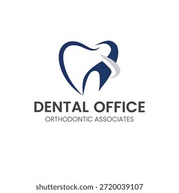 Modelo do logotipo da clínica de cuidados dentários Creative Vetor 