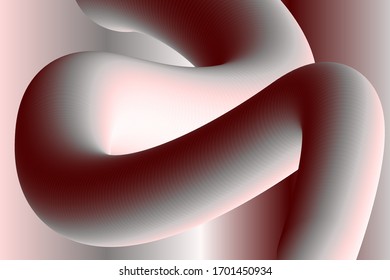 Creative vector design illustration template with  3d flow shapes. Gradient background with pastel colors