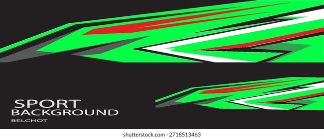 Diseño de Vector creativo de pegatinas de coches de carreras.