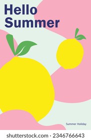 Creative Vector Design Summer Poster 