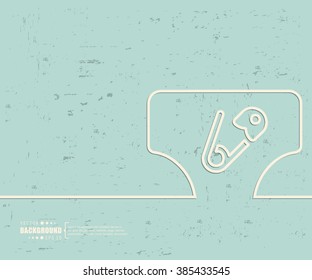 Creative vector diaper. Art illustration template background. For presentation, layout, brochure, logo, page, print, banner, poster, cover, booklet, business infographic, wallpaper, sign, flyer.
