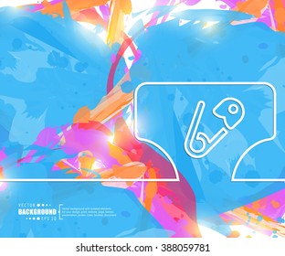 Creative vector diaper. Art illustration template background. For presentation, layout, brochure, logo, page, print, banner, poster, cover, booklet, business infographic, wallpaper, sign, flyer.