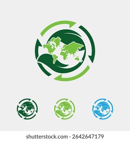 Modelo De Design De Logotipo Ecológico De Vetor Criativo.  