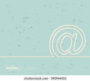 Creative vector e-mail. Art illustration template background. For presentation, layout, brochure, logo, page, print, banner, poster, cover, booklet, business infographic, wallpaper, sign, flyer.