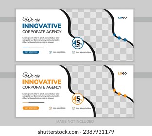 Creative Vector Facebook Cover Design Template