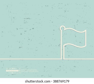 Creative vector flag. Art illustration template background. For presentation, layout, brochure, logo, page, print, banner, poster, cover, booklet, business infographic, wallpaper, sign, flyer.