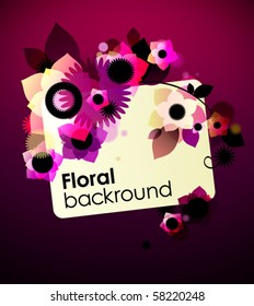 Creative vector floral background