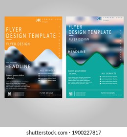 Creative vector flyer template design