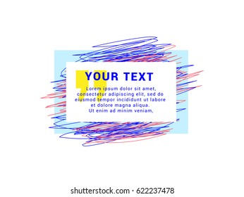 Creative vector frame, a place for a quote and aphorism.