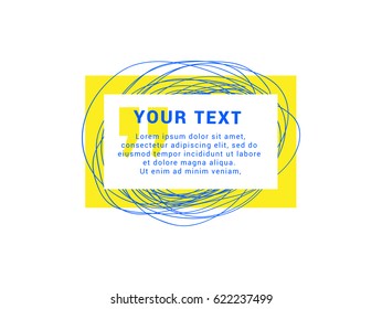 Creative vector frame, a place for a quote and aphorism.