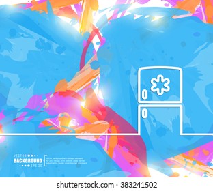 Creative vector fridge. Art illustration template background. For presentation, layout, brochure, logo, page, print, banner, poster, cover, booklet, business infographic, wallpaper, sign, flyer.