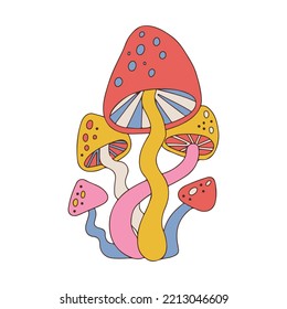 Creative Vector of Fungus. Unique and Attractive Illustration of Mushrooms.