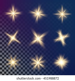 Creative vector of glow light effect stars bursts with sparkles isolated. For illustration template art design, banner for Christmas celebrate, magic flash energy ray.