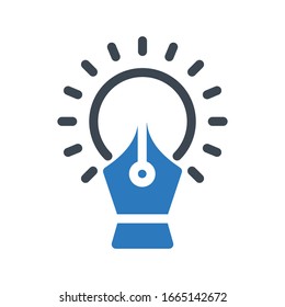 creative vector glyph color icon 