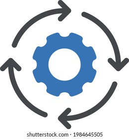 creative vector glyph color icon