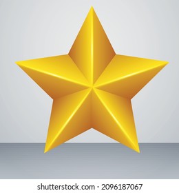 Creative Vector Gold Farbstar-Design, Vektorgrafik