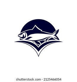 ilustración gráfica vectorial creativa del atún, ideal para marcas, logotipos de tiendas y otros,