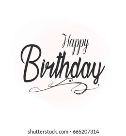 creative vector of Happy Birthday banner with gift, cake, balloon, klaxon, cap. Vector background for posters, postcards, invitation card, web pages, covers, flyers. Template for text. Greeting card.