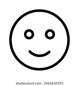 Vector creativo de emoji de la cara feliz en estilo moderno