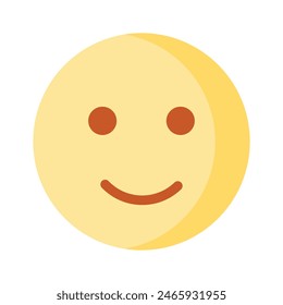 Creative vector of happy face emoji in modern style