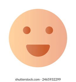 Creative vector of happy face emoji in modern style