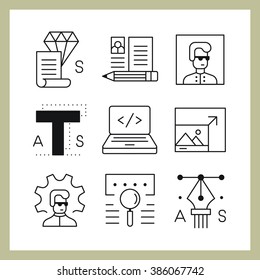Creative vector icon  in a modern style.