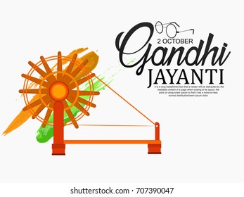 creative vector illustration for 2nd October Gandhi Jayanti with nice and beautiful design.