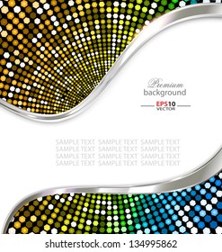 Creative vector illustration of the abstract art frame background