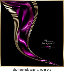 Creative vector illustration of the abstract art frame background