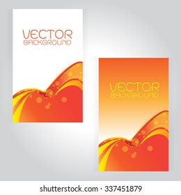 Creative vector illustration of the abstract Orange two frame on gray background