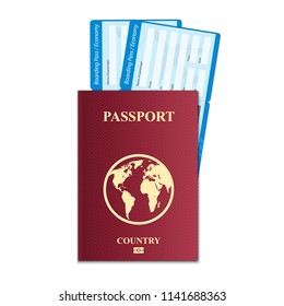 Creative vector illustration of airline boarding pass ticket isolated on transparent background. Art design for traveling by plane. Abstract concept graphic barcode QR2 code element.