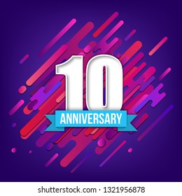 Creative vector illustration of anniversary logo celebration sign with different dates isolated on transparent background. Art design modern birthday, party template. Abstract concept graphic element