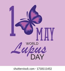 Creative Vector illustration of a Background Or Poster for World Lupus Day.