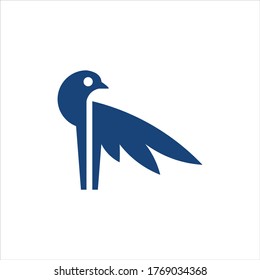 Creative vector illustration of a bird animal