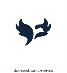 Creative vector illustration of a bird animal