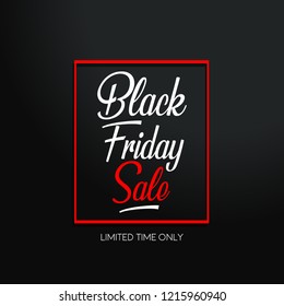 Creative vector illustration for black friday sale in november. Can be used as web banner, background, brochure, sticker, tag, cover, poster, flyer, badge and shopping promotions. 