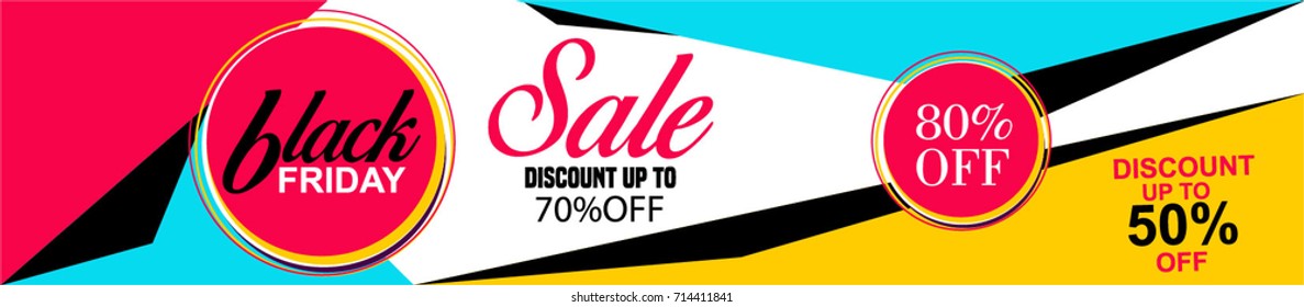 Creative vector illustration of Black Friday sale inscription design template. Black Friday banner. Vector illustration