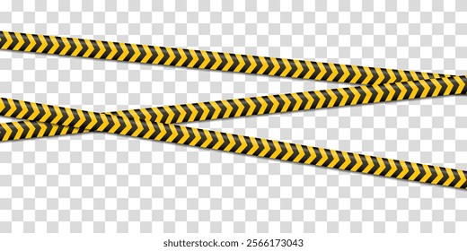 Creative vector illustration of black and yellow police stripe border. Warning label, warning tape, danger signs vector. Danger or hazard stripe. Under construction sign. Vector illustration.