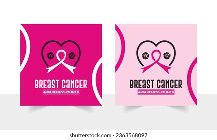 Creative vector illustration of breast cancer awareness campaign in October month background. Art design realistic stroke pink ribbon. Abstract concept graphic for breast cancer