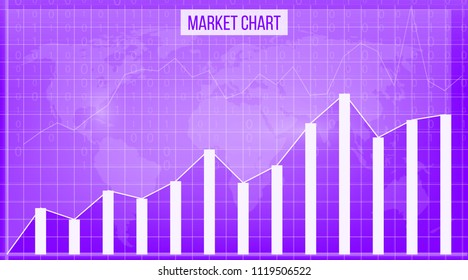 Creative vector illustration of business data financial charts. Finance diagram art design. Growing, falling market stock analysis graphics set. Concept graphic report element. Profit summary tools