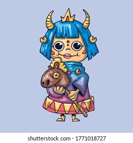 Creative Vector Illustration. Cartoon art for web and print.