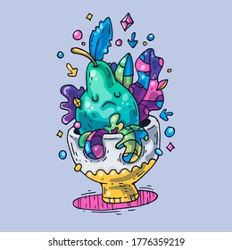 Creative Vector Illustration. Cartoon art for web and print.