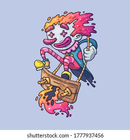 Creative Vector Illustration. Cartoon art for web and print.