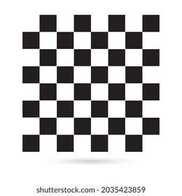 Creative vector illustration of chess board. Art design checkered, checkerboard, chess board, planes. Abstract concept graphic element