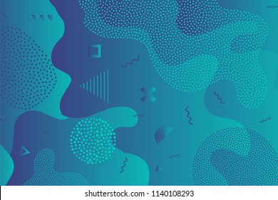 Creative vector illustration of children cartoon color splash background. Art design trendy 80s-90s memphis style. Geometric line shape pattern. Abstract concept graphic playground banner element