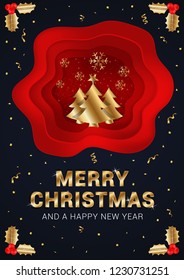 Creative vector illustration for christmas greetings with decorative elements for holidays. Can be used for backgrounds, prints, christmas party, t-shirt, logo and new year designs. 