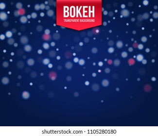 Creative vector illustration of circular shining bokeh isolated on transparent background. Art design colorful glitter vintage magic lights. Abstract concept graphic element