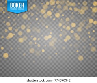 Creative vector illustration of circular shining bokeh isolated on transparent background. Art design colorful glitter vintage magic lights. Abstract concept graphic element.