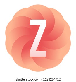 creative vector illustration colorful effective alphabet z icon