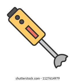 creative vector illustration colorful flat line kitchen Hand grinder icon design